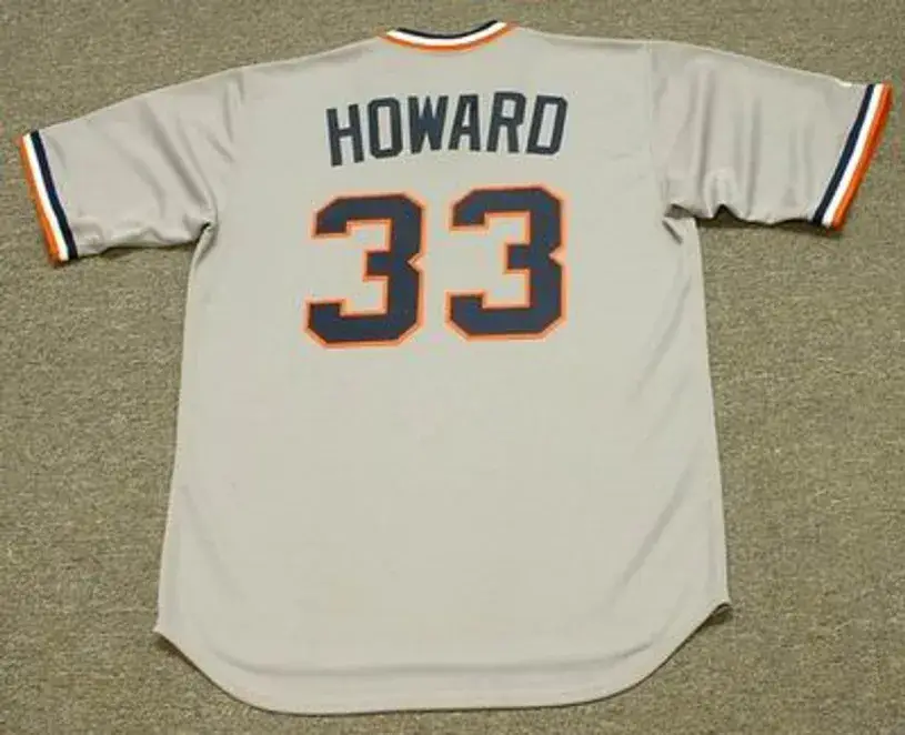 FRANK HOWARD Detroit Tigers 1972 Majestic Cooperstown Throwback Away Baseball Jersey 