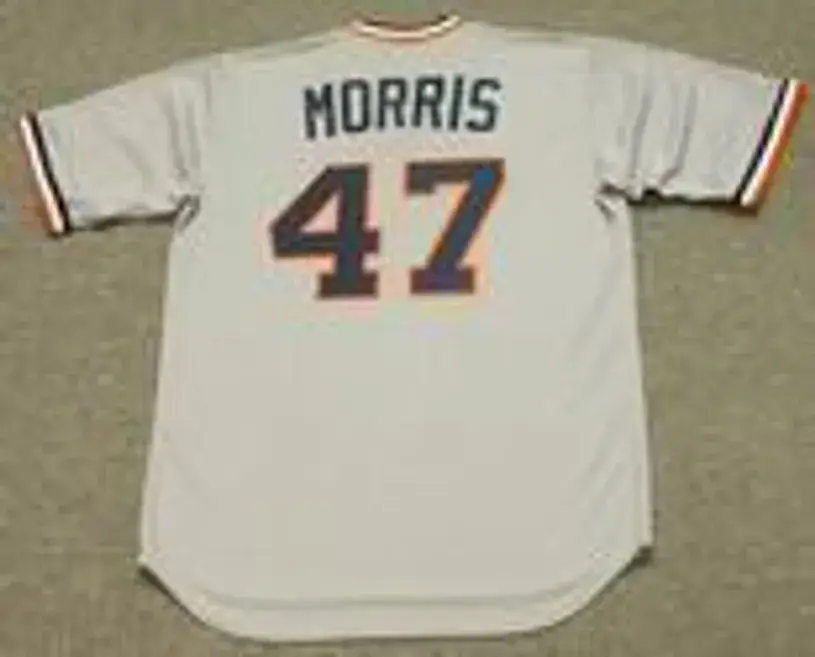 JACK MORRIS Detroit Tigers 1984 Majestic Cooperstown Throwback Away Baseball Jersey 