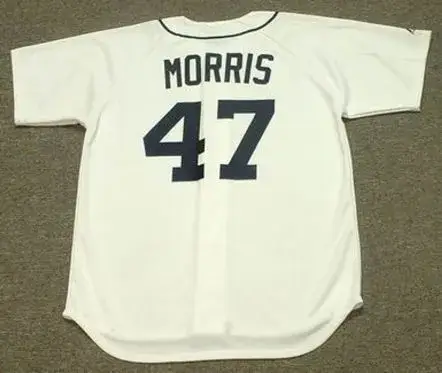 JACK MORRIS Detroit Tigers 1984 Majestic Throwback Home Baseball Jersey 