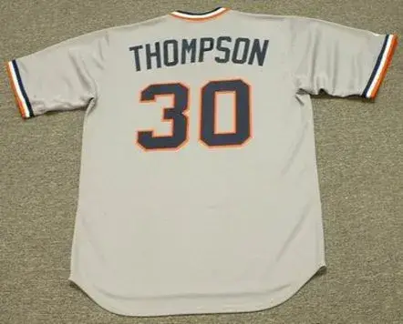 JASON THOMPSON Detroit Tigers 1978 Majestic Cooperstown Throwback Away Baseball Jersey 