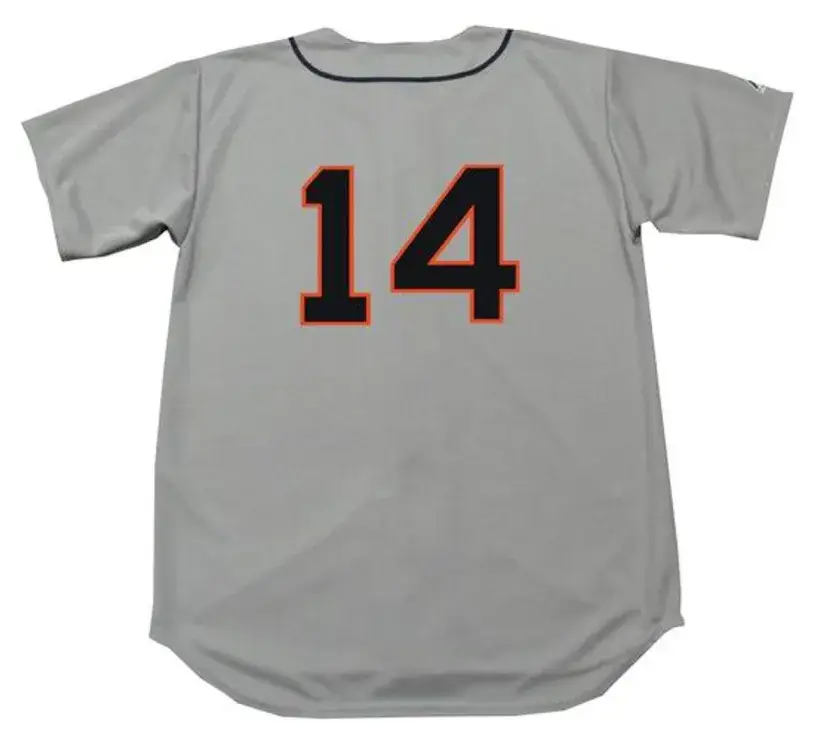 JIM BUNNING Detroit Tigers 1957 Majestic Cooperstown Away Baseball Jersey 