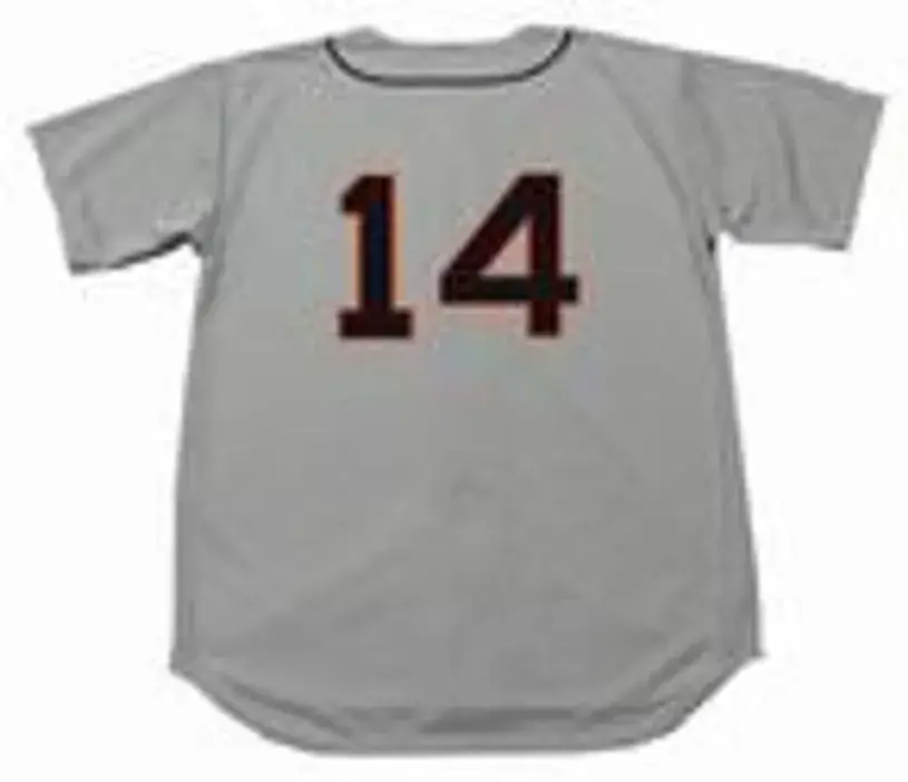 JIM BUNNING Detroit Tigers 1957 Majestic Cooperstown Away Baseball Jersey 