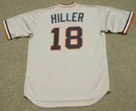 JOHN HILLER Detroit Tigers 1978 Majestic Cooperstown Throwback Away Baseball Jersey 