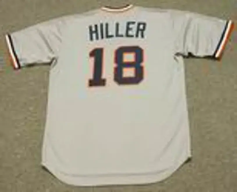 JOHN HILLER Detroit Tigers 1978 Majestic Cooperstown Throwback Away Baseball Jersey 
