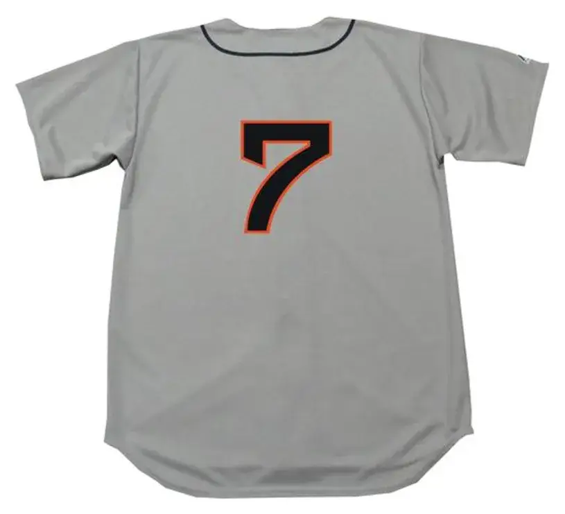 JOHNNY PESKY Detroit Tigers 1953 Majestic Cooperstown Away Baseball Jersey 