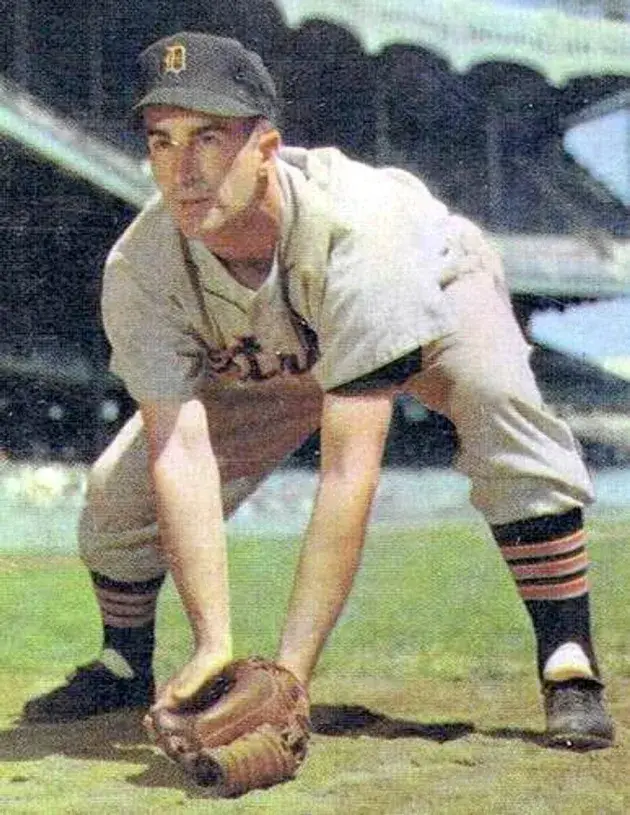 JOHNNY PESKY Detroit Tigers 1953 Majestic Cooperstown Away Baseball Jersey 