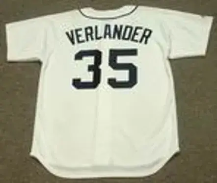 JUSTIN VERLANDER Detroit Tigers 2006 Majestic Throwback Home Baseball Jersey 
