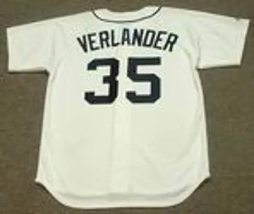 JUSTIN VERLANDER Detroit Tigers 2006 Majestic Throwback Home Baseball Jersey 