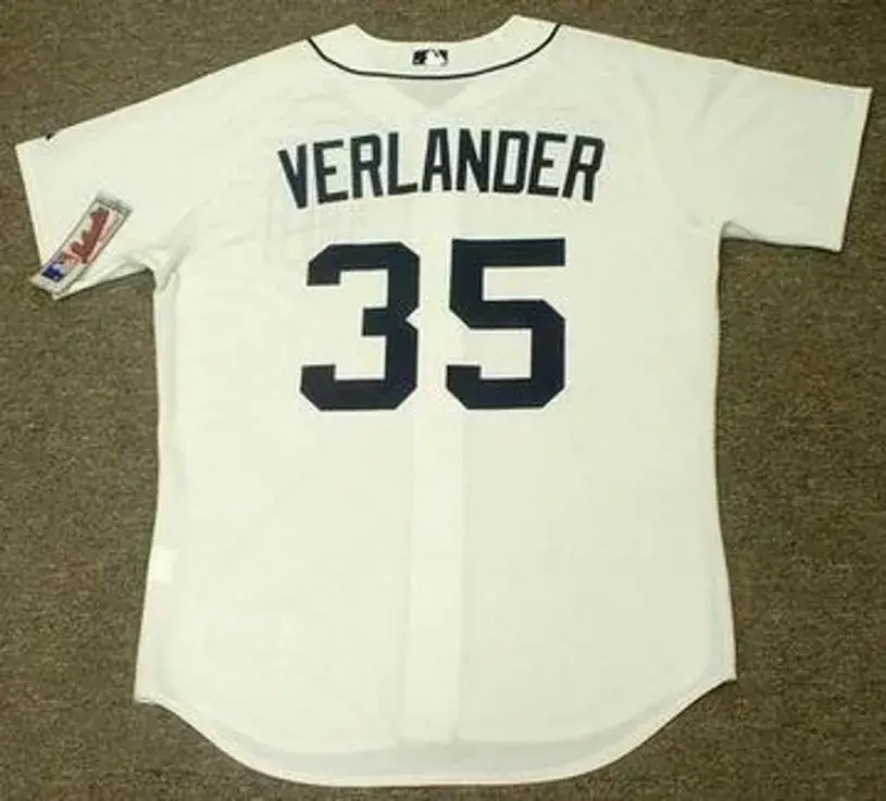 JUSTIN VERLANDER Detroit Tigers 2010 Majestic Athletic AUTHENTIC Home Baseball Jersey 