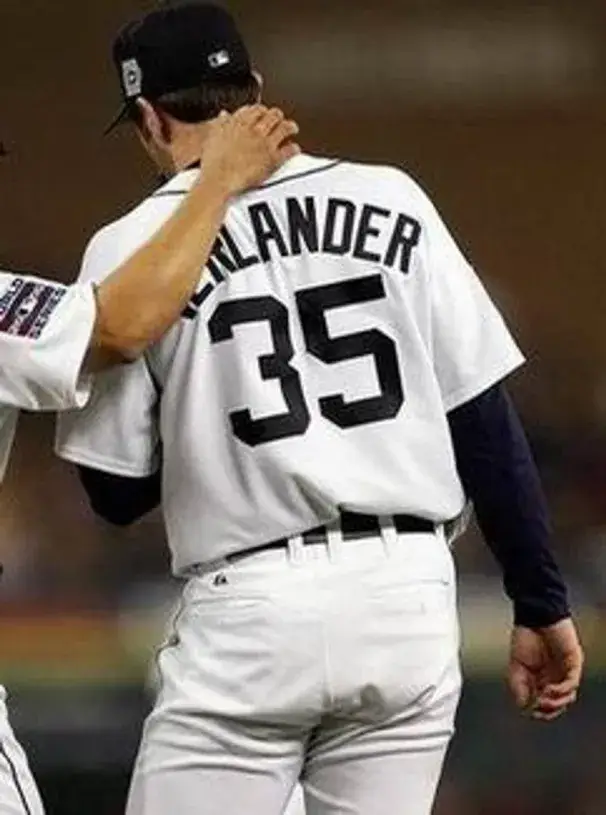JUSTIN VERLANDER Detroit Tigers 2010 Majestic Athletic AUTHENTIC Home Baseball Jersey 