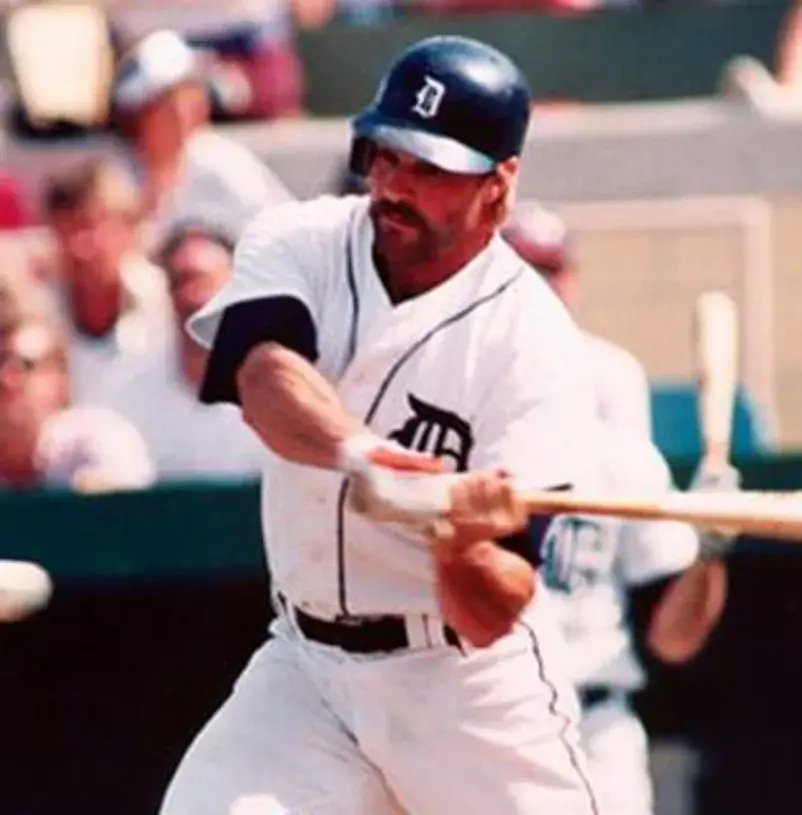 KIRK GIBSON Detroit Tigers 1984 Majestic Throwback Home Baseball Jersey 