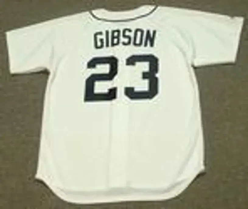 KIRK GIBSON Detroit Tigers 1984 Majestic Throwback Home Baseball Jersey 