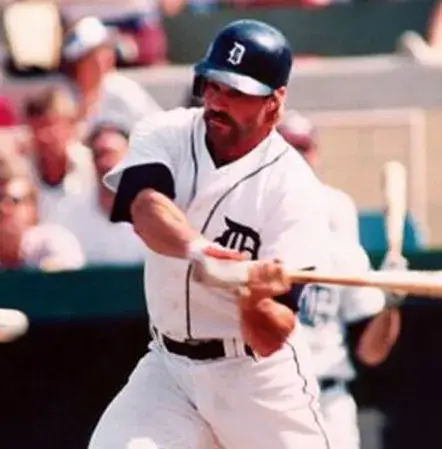 KIRK GIBSON Detroit Tigers Majestic Athletic AUTHENTIC Home Baseball Jersey 