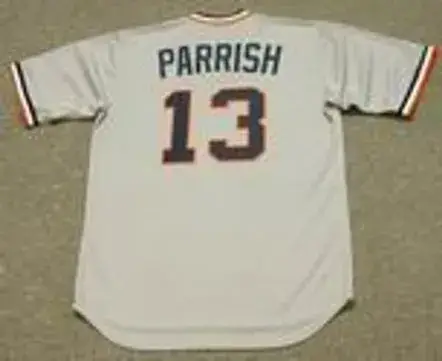 LANCE PARRISH Detroit Tigers 1984 Majestic Cooperstown Throwback Baseball Jersey 