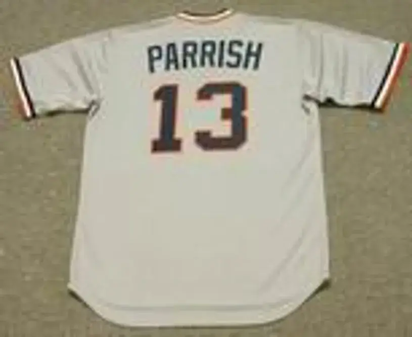 LANCE PARRISH Detroit Tigers 1984 Majestic Cooperstown Throwback Baseball Jersey 