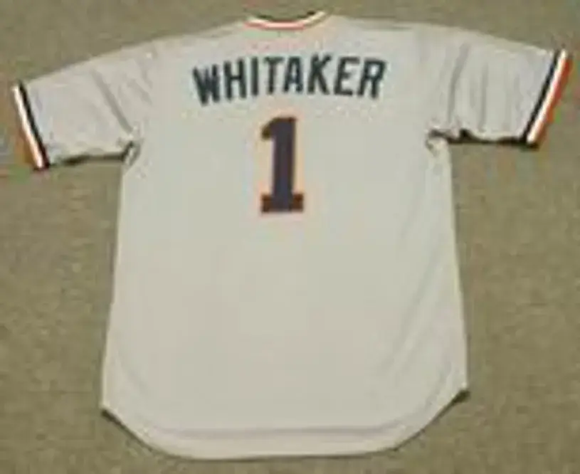 LOU WHITAKER Detroit Tigers 1984 Majestic Cooperstown Throwback Baseball Jersey 