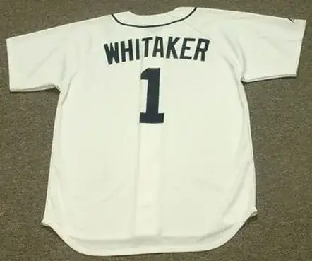 LOU WHITAKER Detroit Tigers 1984 Majestic Throwback Home Baseball Jersey 
