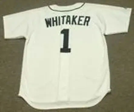LOU WHITAKER Detroit Tigers 1984 Majestic Throwback Home Baseball Jersey 