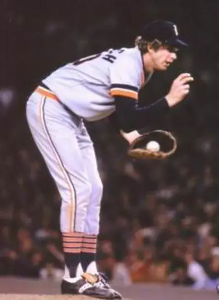 MARK FIDRYCH Detroit Tigers 1976 Away Majestic Throwback Baseball Jersey 