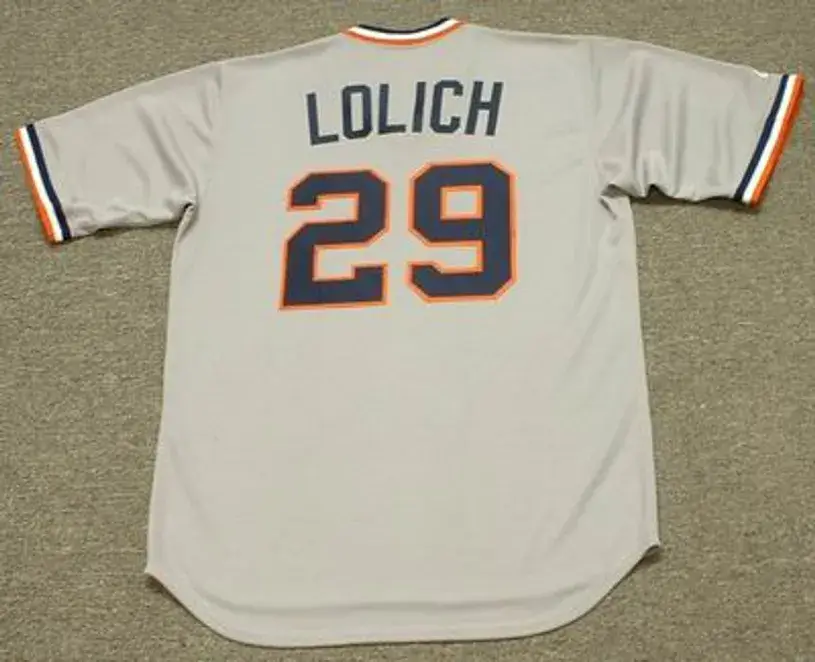 MICKEY LOLICH Detroit Tigers 1972 Majestic Cooperstown Throwback Baseball Jersey 