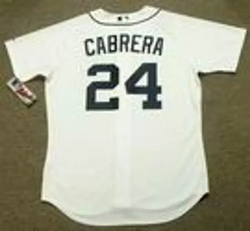 MIGUEL CABRERA Detroit Tigers 2010 Majestic Authentic Home Baseball Jersey 