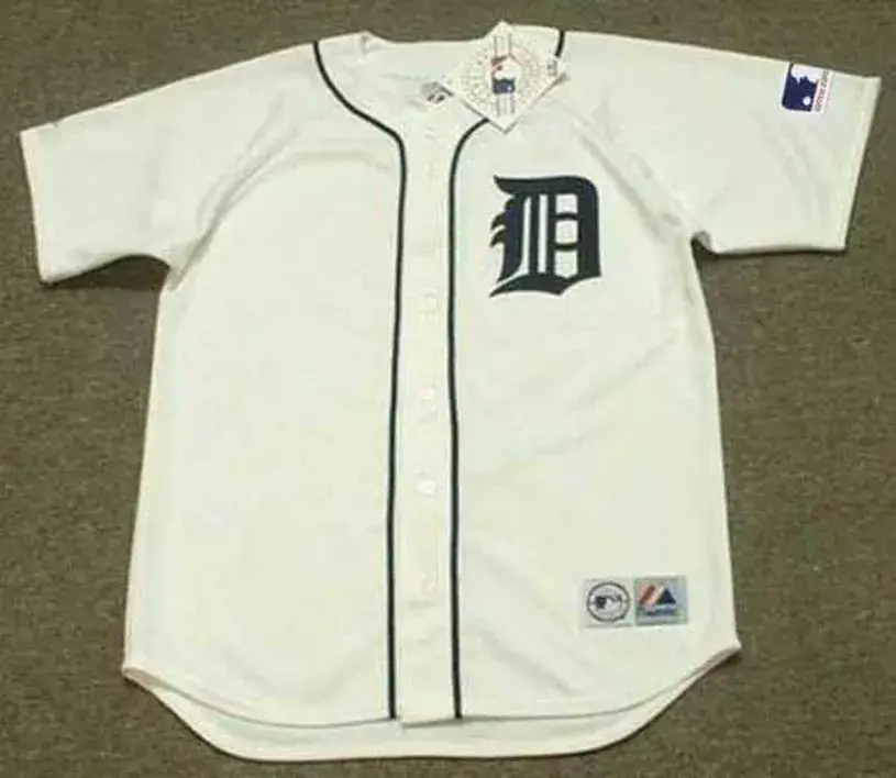 NORM CASH Detroit Tigers 1969 Home Majestic Throwback Baseball Jersey