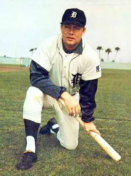 NORM CASH Detroit Tigers 1969 Home Majestic Throwback Baseball Jersey 