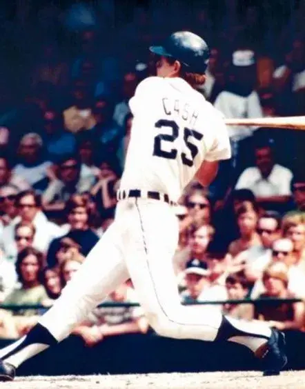NORM CASH Detroit Tigers 1969 Home Majestic Throwback Baseball Jersey 