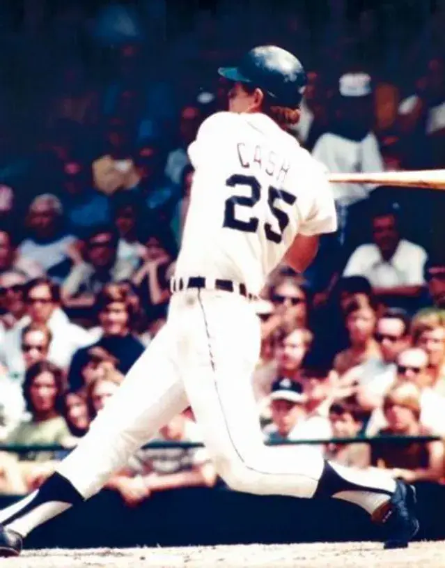 NORM CASH Detroit Tigers 1969 Home Majestic Throwback Baseball Jersey 