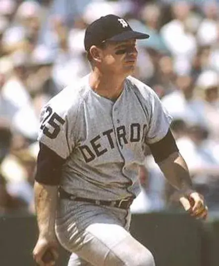 NORM CASH Detroit Tigers 1969 Majestic Cooperstown Away Baseball Jersey 