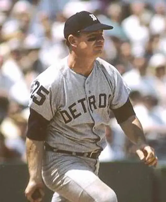 NORM CASH Detroit Tigers 1969 Majestic Cooperstown Away Baseball Jersey 