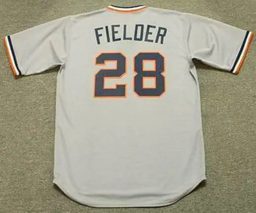 PRINCE FIELDER Detroit Tigers 1980’s Majestic Cooperstown Throwback Jersey 