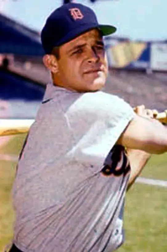 RAY BOONE Detroit Tigers 1955 Majestic Cooperstown Away Baseball Jersey 