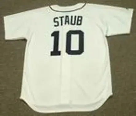 RUSTY STAUB Detroit Tigers 1976 Majestic Throwback Home Baseball Jersey 