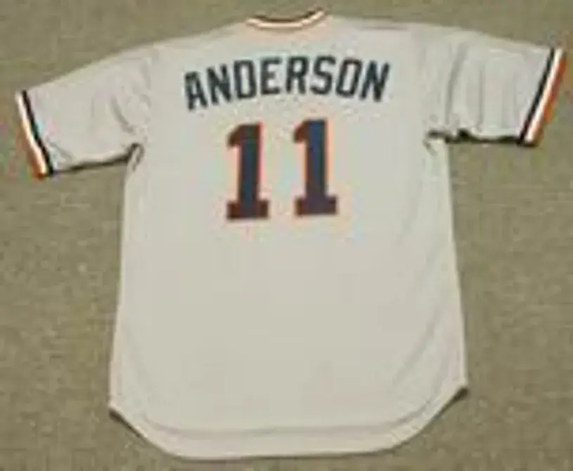 SPARKY ANDERSON Detroit Tigers 1984 Majestic Cooperstown Throwback Away Baseball Jersey 