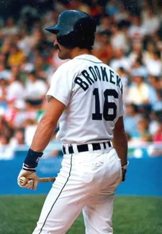 TOM BROOKENS Detroit Tigers 1984 Home Majestic Throwback Baseball Jersey 
