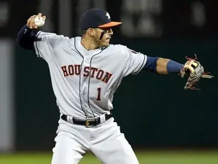 CARLOS CORREA Houston Astros Majestic Away Baseball Jersey 