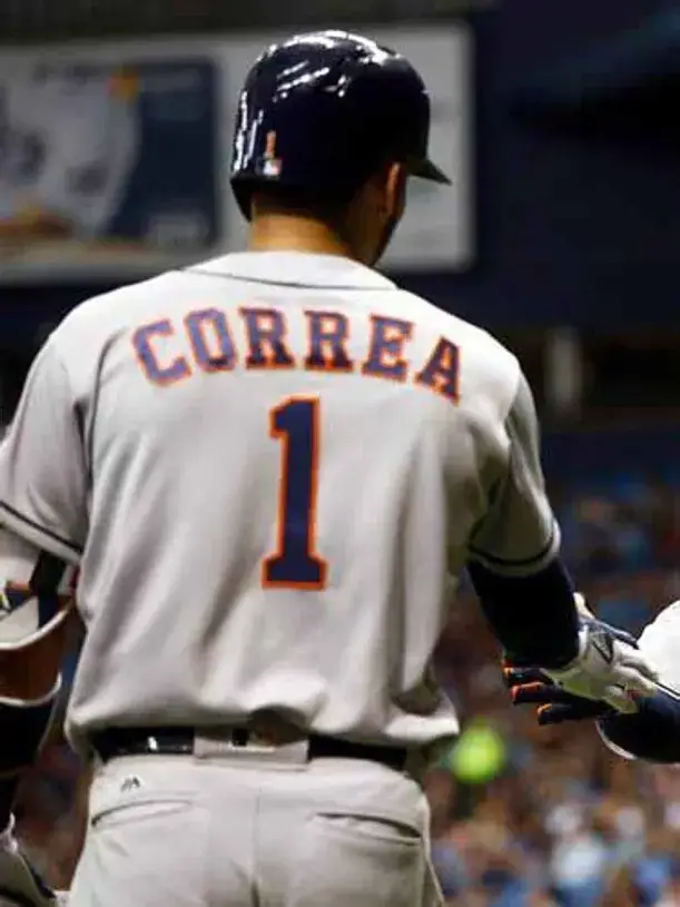 CARLOS CORREA Houston Astros Majestic Away Baseball Jersey 