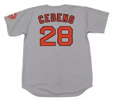CESAR CEDENO Houston Astros 1971 Majestic Cooperstown Away Baseball Jersey 