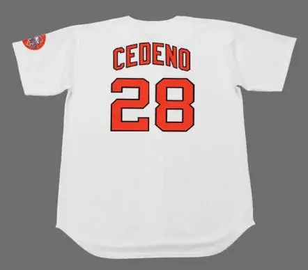 CESAR CEDENO Houston Astros 1971 Majestic Cooperstown Home Baseball Jersey 