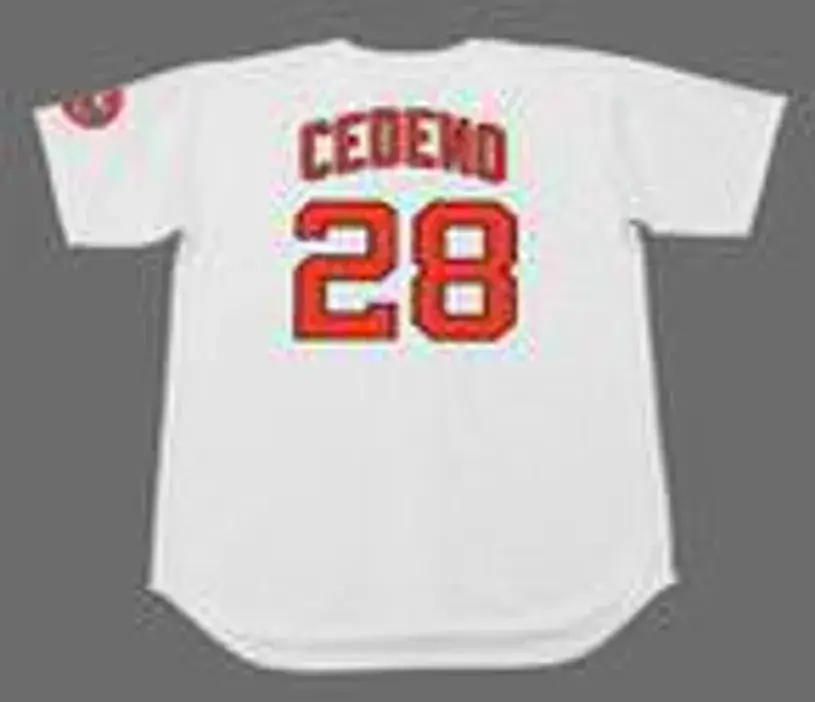 CESAR CEDENO Houston Astros 1971 Majestic Cooperstown Home Baseball Jersey 