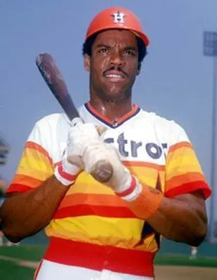 CESAR CEDENO Houston Astros 1980 Home Majestic Baseball Throwback Jersey 