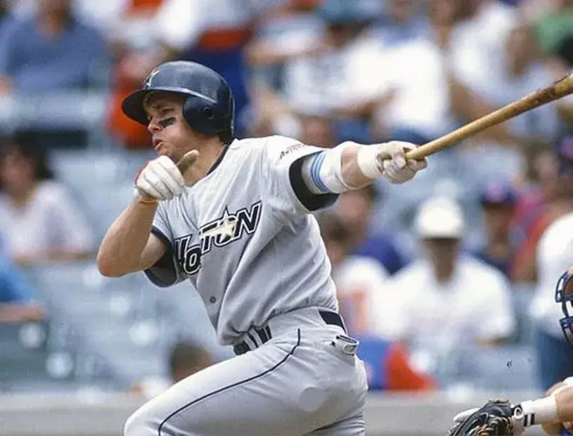 CRAIG BIGGIO Houston Astros 1994 Away Majestic Baseball Throwback Jersey 