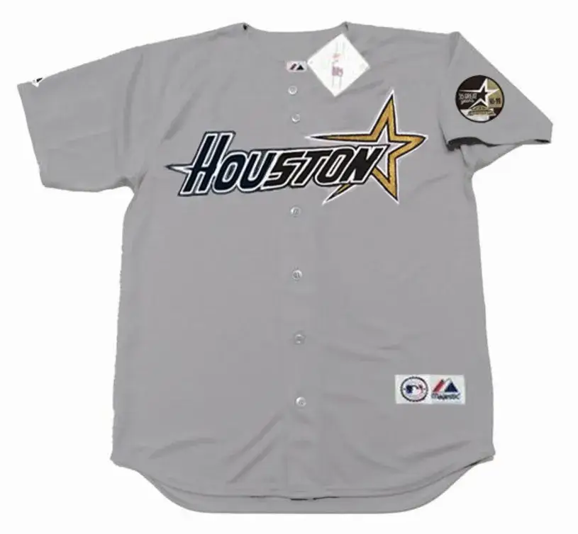 CRAIG BIGGIO Houston Astros 1999 Majestic Throwback Away Baseball Jersey 