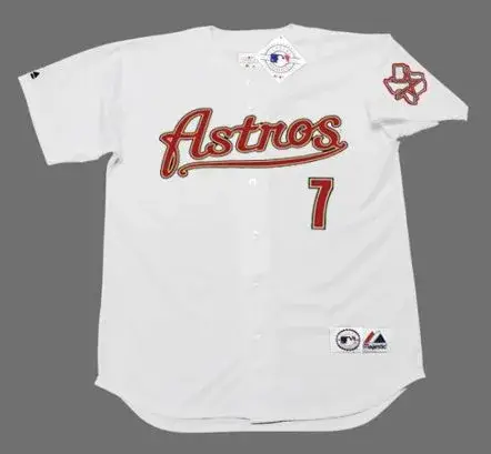 CRAIG BIGGIO Houston Astros 2002 Majestic Throwback Home Baseball Jersey