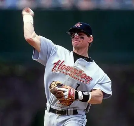 CRAIG BIGGIO Houston Astros 2004 Majestic Throwback Away Baseball Jersey 