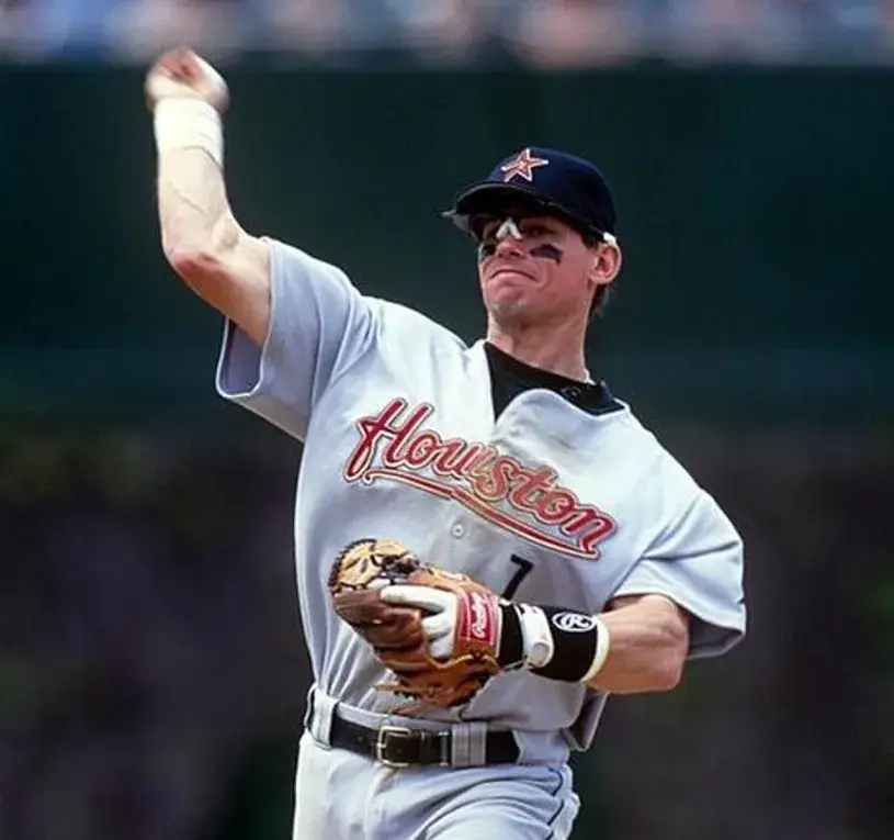 CRAIG BIGGIO Houston Astros 2004 Majestic Throwback Away Baseball Jersey 
