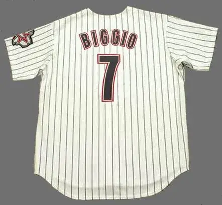 CRAIG BIGGIO Houston Astros 2004 Majestic Throwback Home Baseball Jersey 