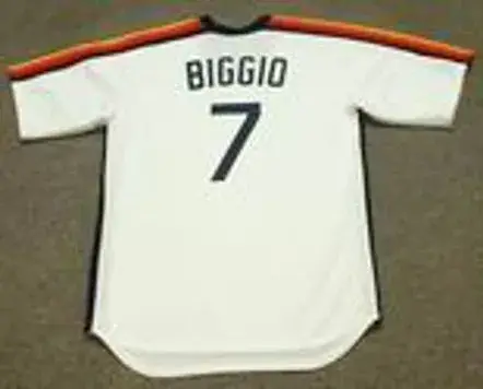 CRAIG BIGGIO Houston Astros Majestic Cooperstown Throwback Baseball Jersey 
