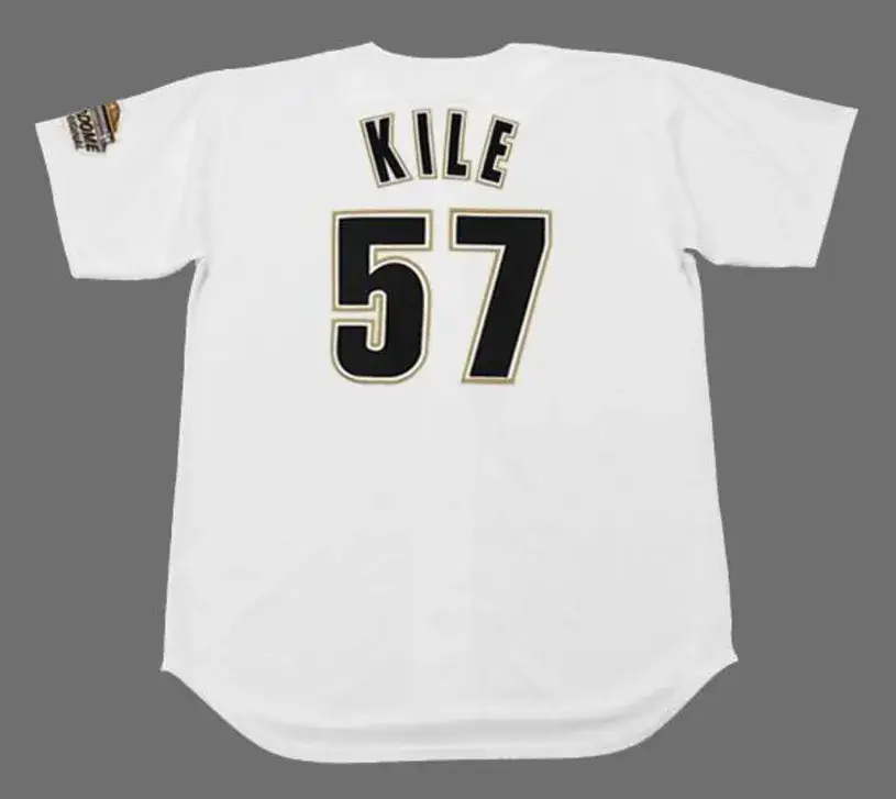 DARRYL KILE Houston Astros 1994 Home Majestic Baseball Throwback Jersey 